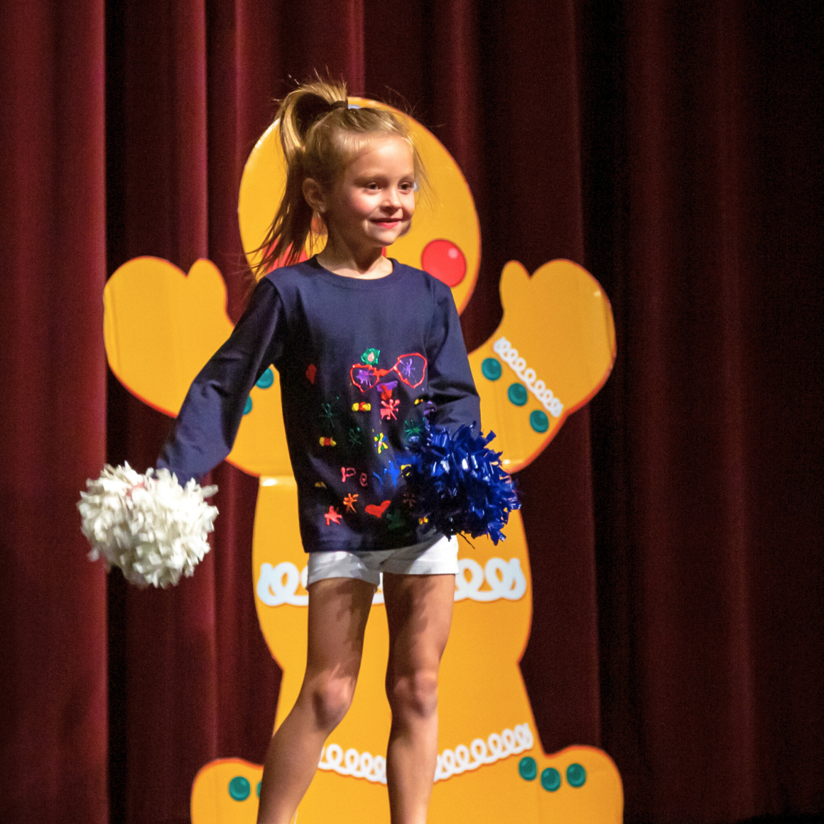 Kid Dance Class Recital - Poms