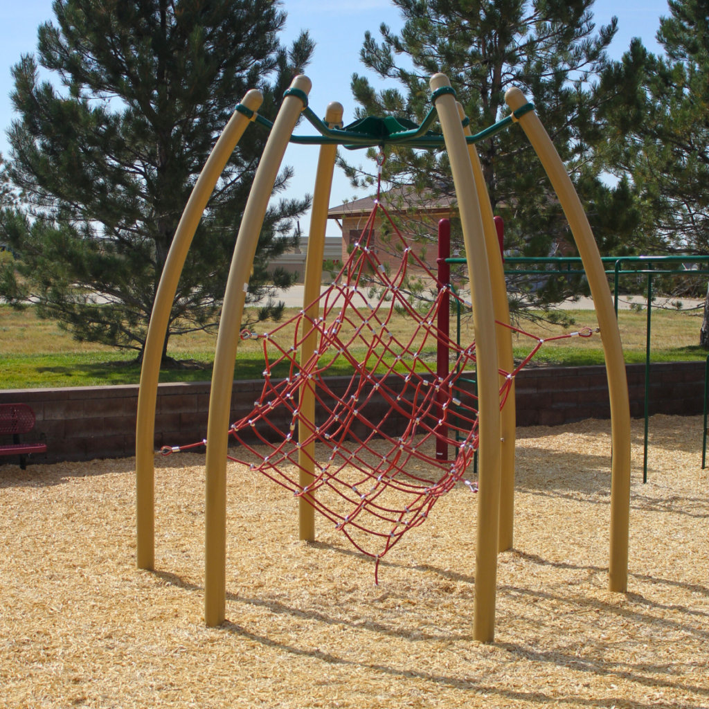 Village Park Playground | diamond shaped climbing playground net