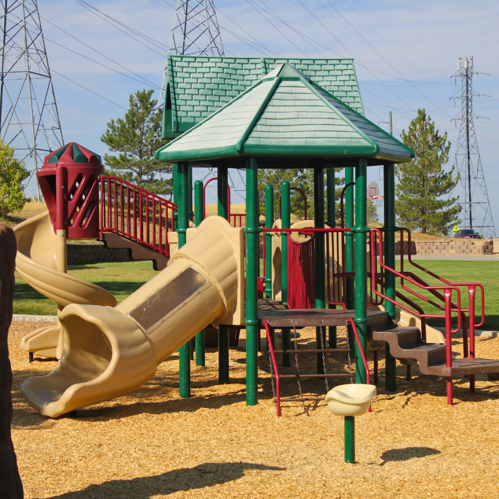 Willow Trace Park Playground | slides, bridge, stairs of playground