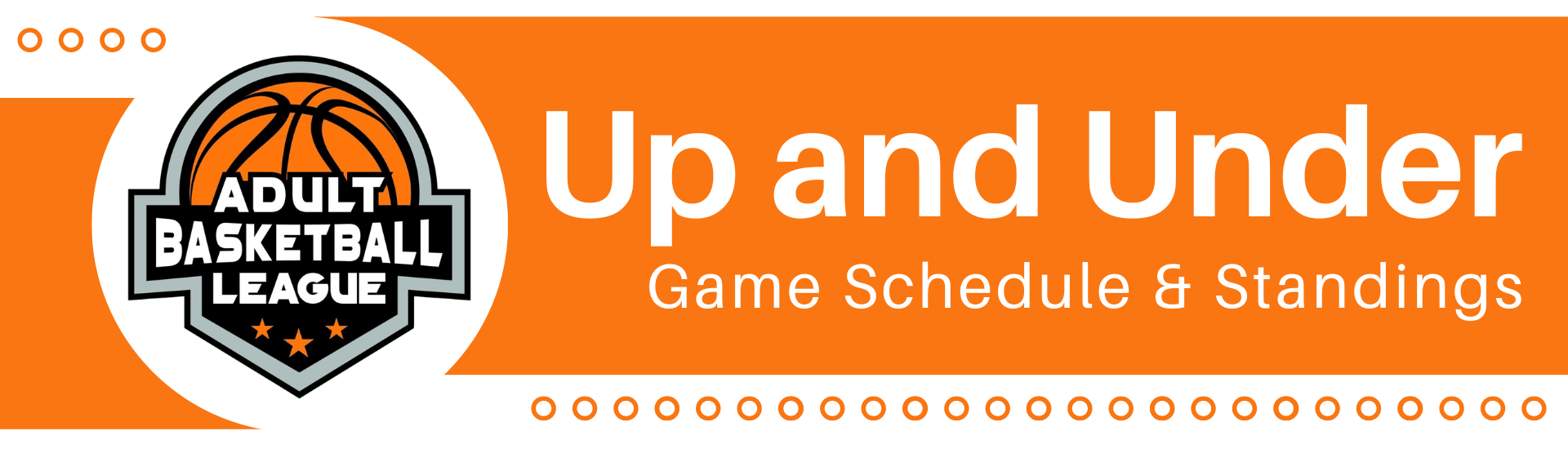 Up and Under Adult Basketball League Game Schedule and Standings Blog