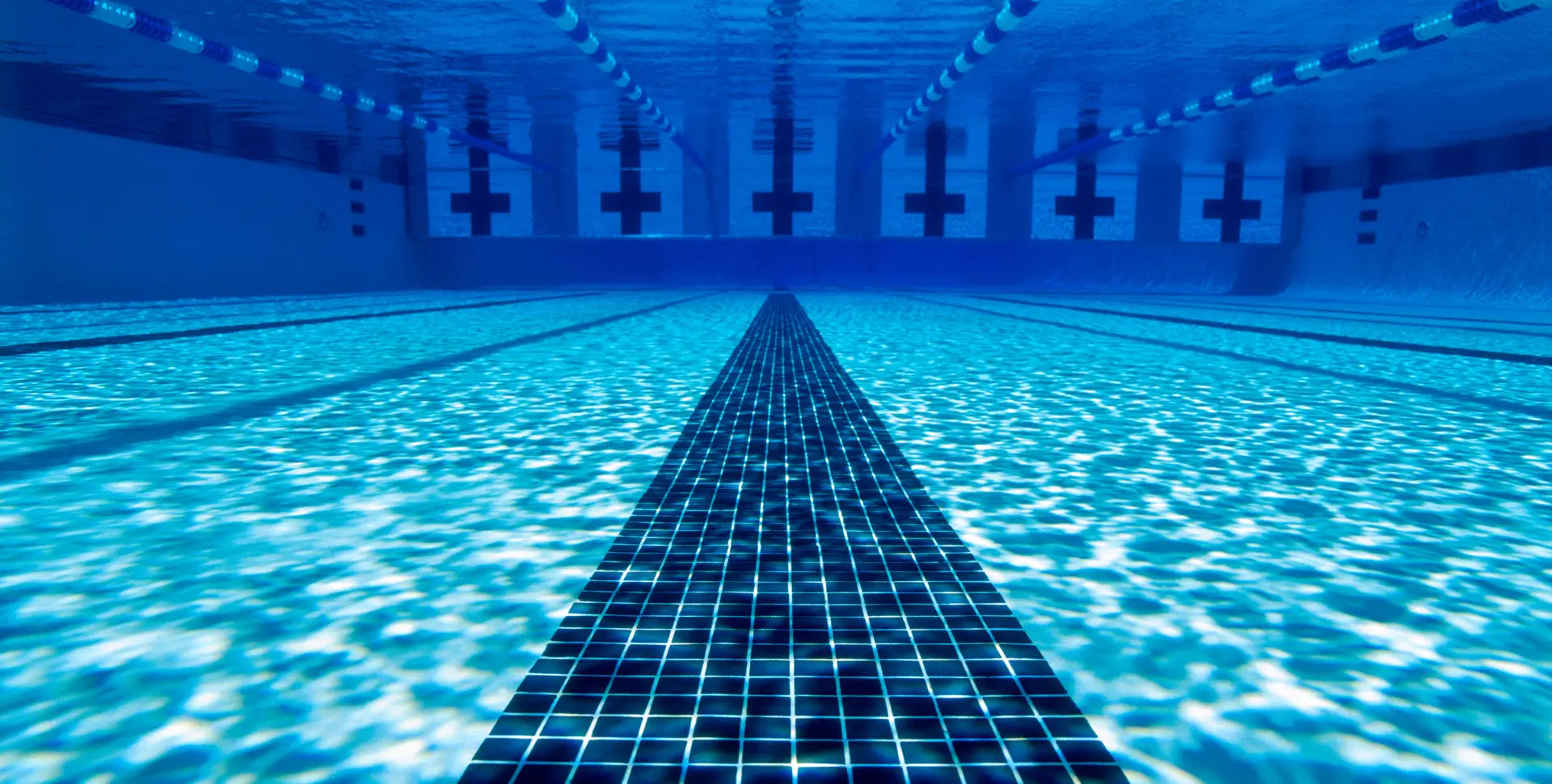 Underwater picture of lap pool for winter holiday swim header