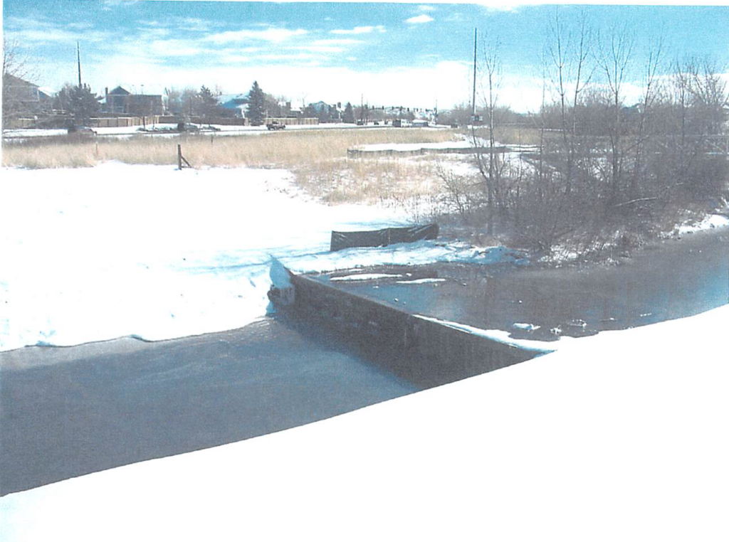 January 2004 Drop structures at Piney Creek have been installed by Arapahoe County