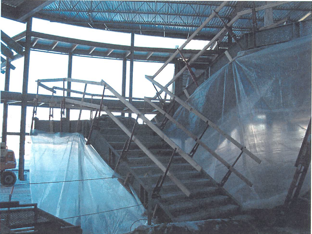 January 2004 Main stair installation in progress