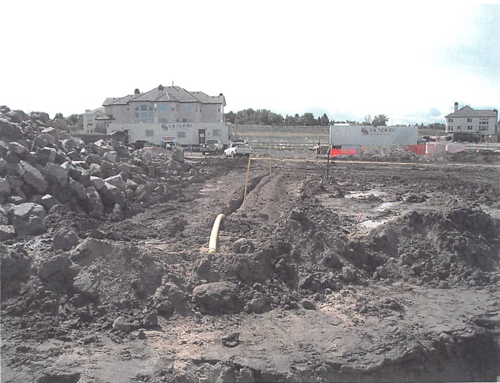 September 2003 Construction Pictures: natural gas main installation