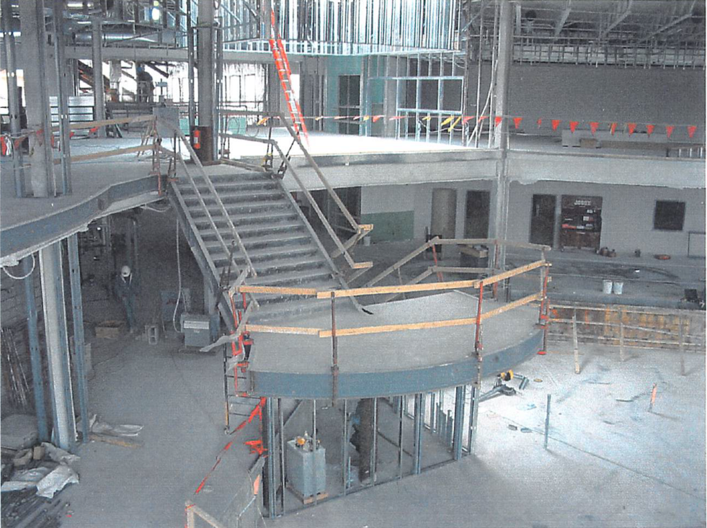 March 2004 View of grand staircase from running track