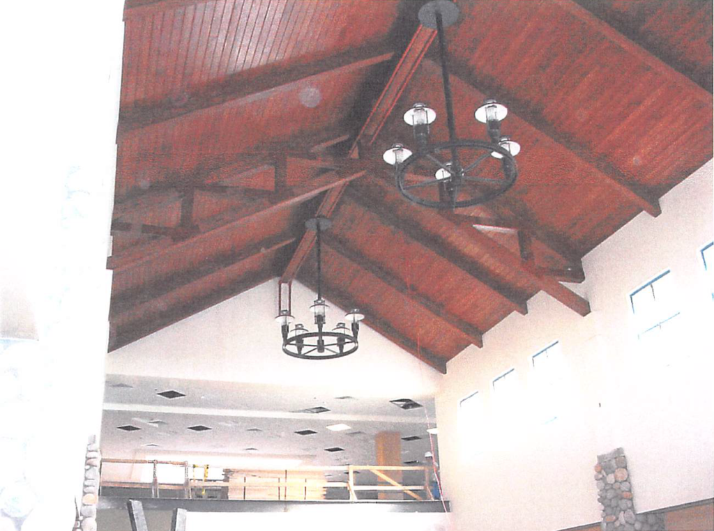 July 2004 | Entrance lobby ceiling completed