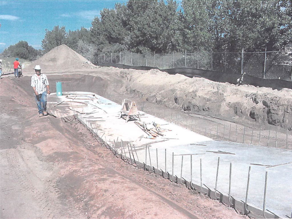 July 2004 | Half pipe area base slab poured