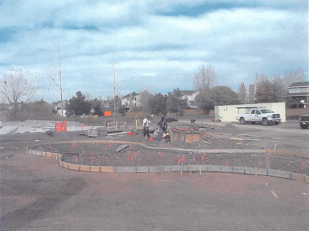 October 2004 | Kids bowl area ready for concrete pour