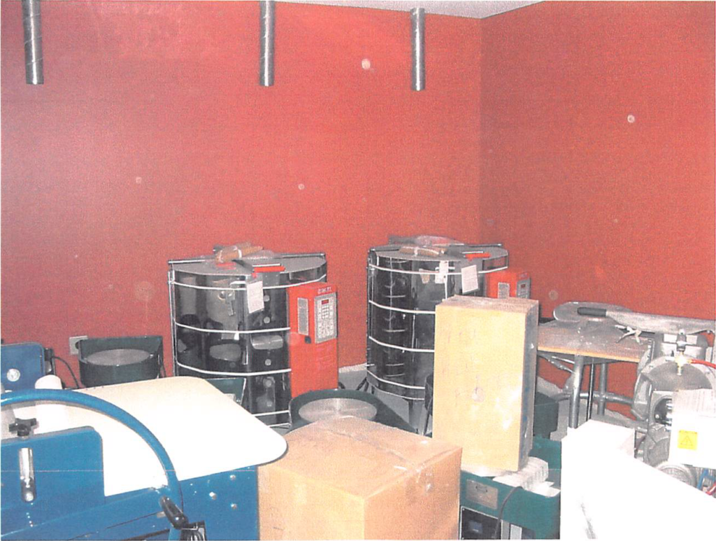 August 2004 | Pottery equipment delivered and installation is in progress