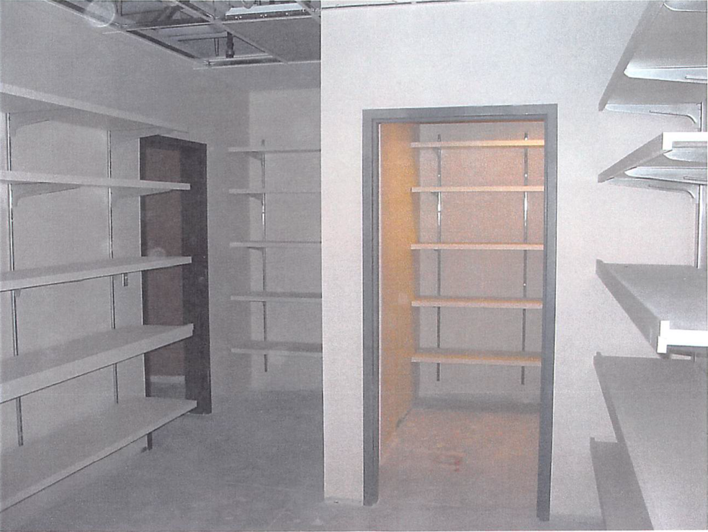 July 2004 | Pottery storage and 'damp room' in progress