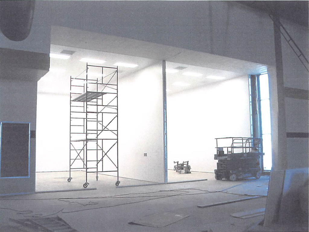 July 2004 | Racquetball court construction in progress