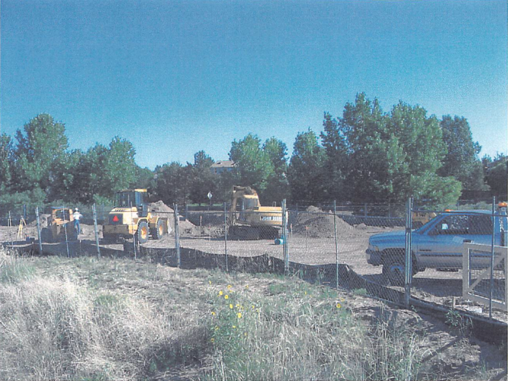 June 2004 | Storm drain line excavation in progress