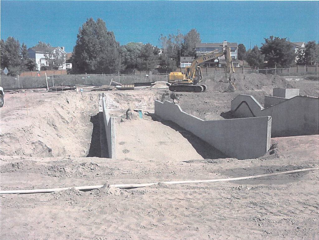 August 2004 | 'Street Area' Subgrade being prepared for concrete flatwork