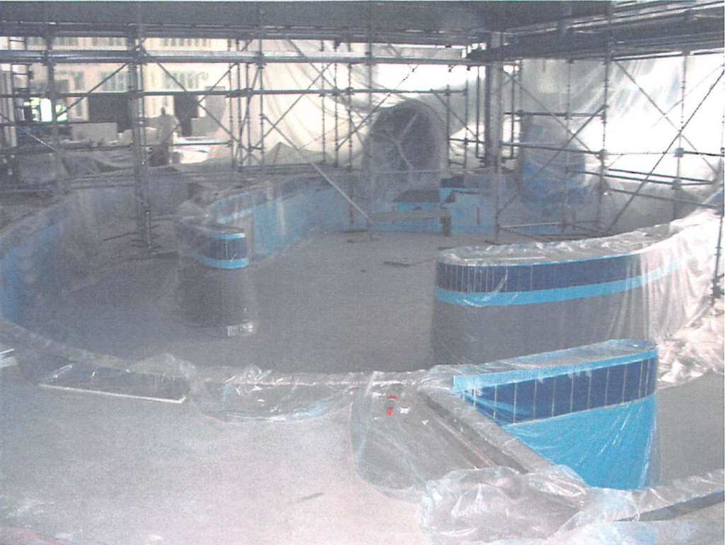 June 2004 | Water slide 'plunge pool' walls in progress