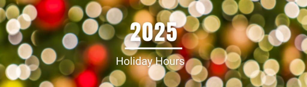 2025 Holiday Hours for the Trails Recreation Center